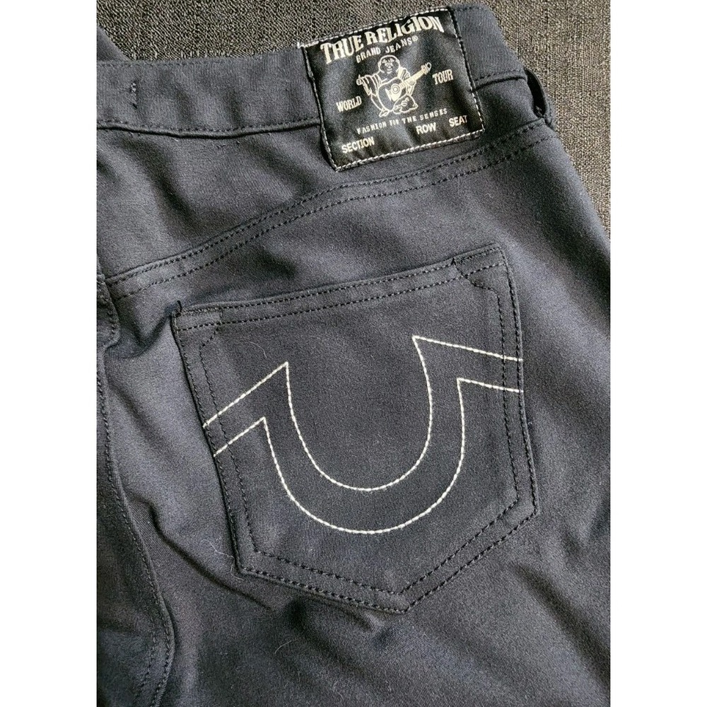 True Religion Becca Pants Women 28x31 Black Mid Rise Bootcut Stretch Western NEW - Picture 5 of 10
